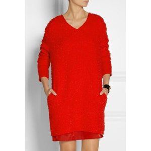 New With Tags Acne 19657 Acne Ailsa wool-blend bouclé dress 38